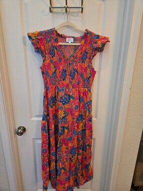 Sugarlips size large colorful maxi dress.